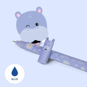 Erasable Pen Blue - Hippo
