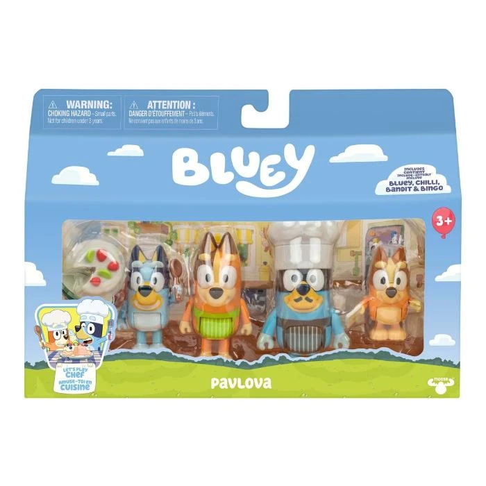 Bluey Pavlova 4 Pack Figure