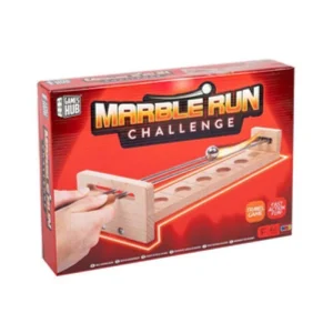 Wooden Marble Run Challenge Game