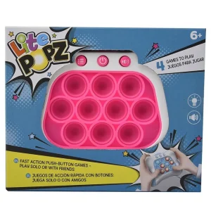 Lite Popz Push Button Game - Pink