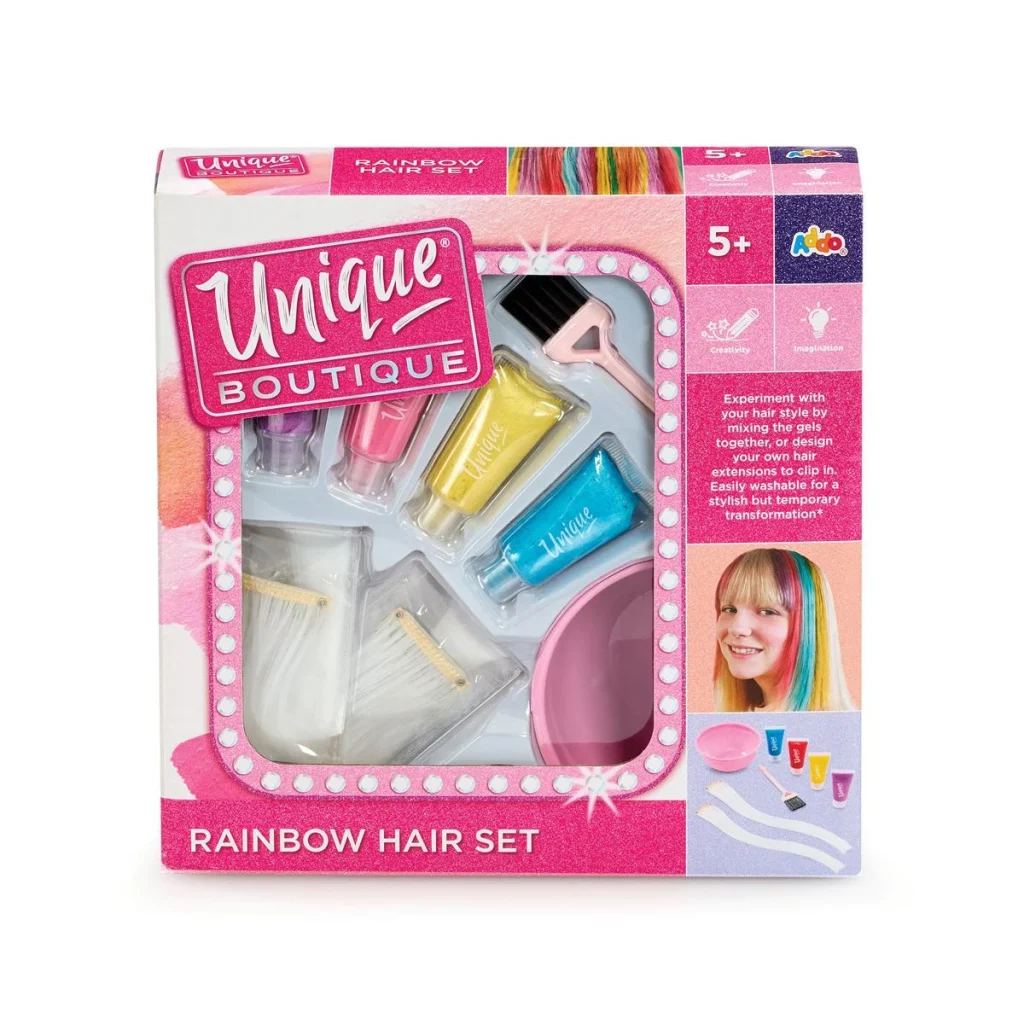 Unique Boutique Rainbow Hair Craft Set