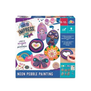 Addo Out to Impress Neon Pebble Painting Craft Set