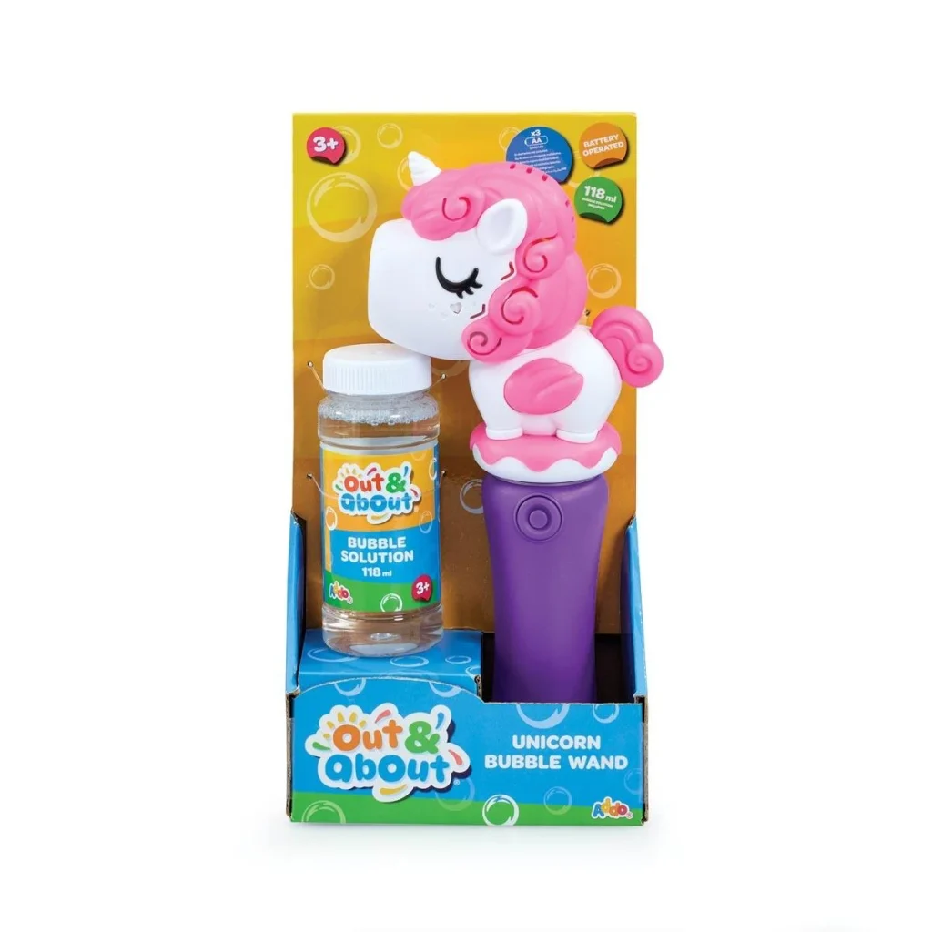 Out And About Unicorn Bubble Wand