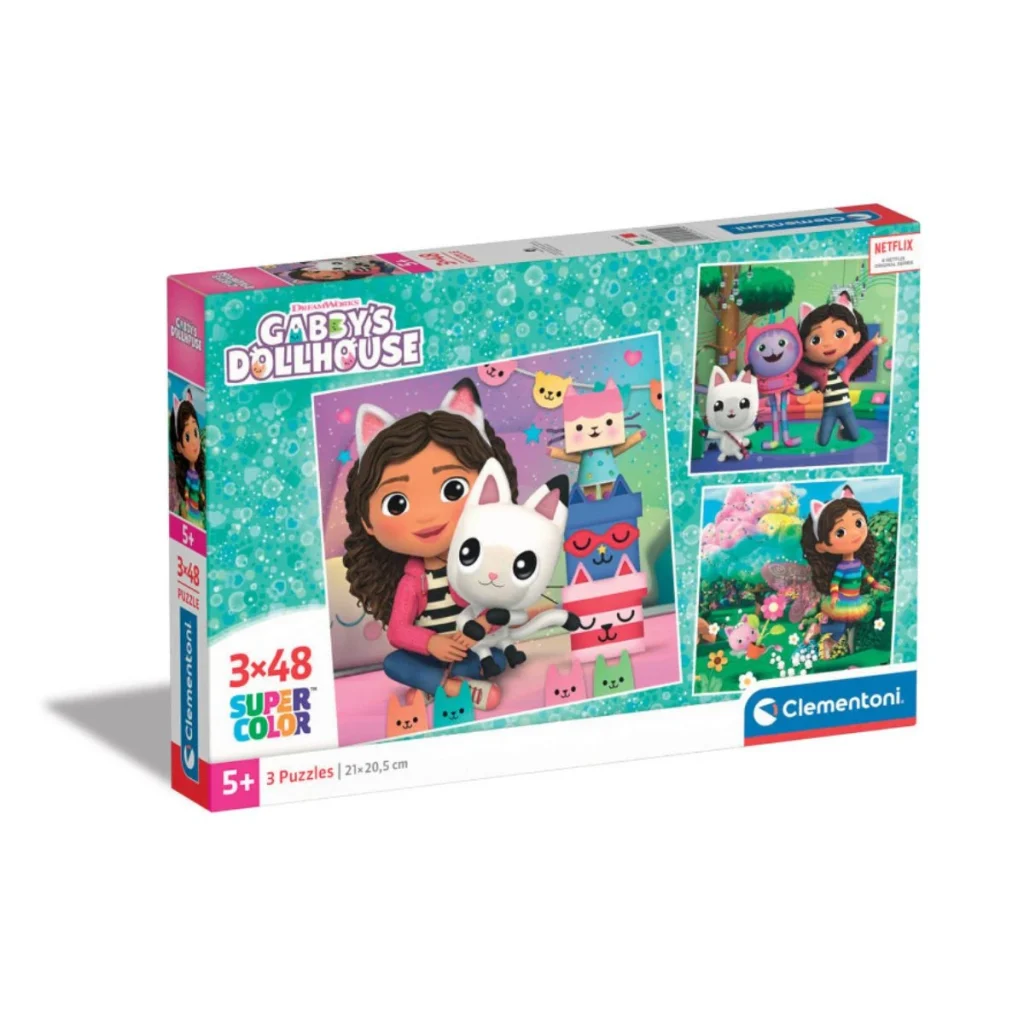 Clementoni Puzzle Gabby'S Dollhouse 3X48 Pcs