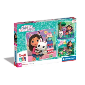 Clementoni Puzzle Gabby'S Dollhouse 3X48 Pcs