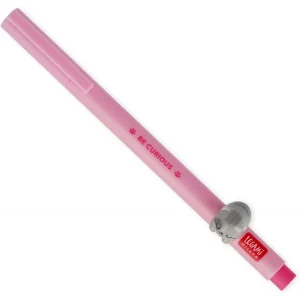 Gel Pen Pink With Animal Decoration - Kitty