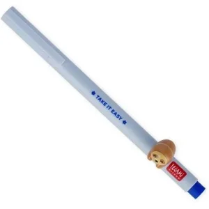 Gel Pen Blue With Animal Decoration - Sloth