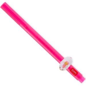 Gel Pen Pink With Animal Decoration - Unicorn
