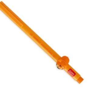Gel Pen Orange With Animal Decoration - Tiger
