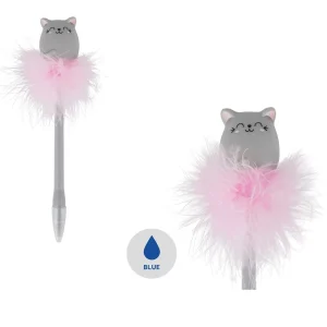 Pen With Light Blue - Kitty