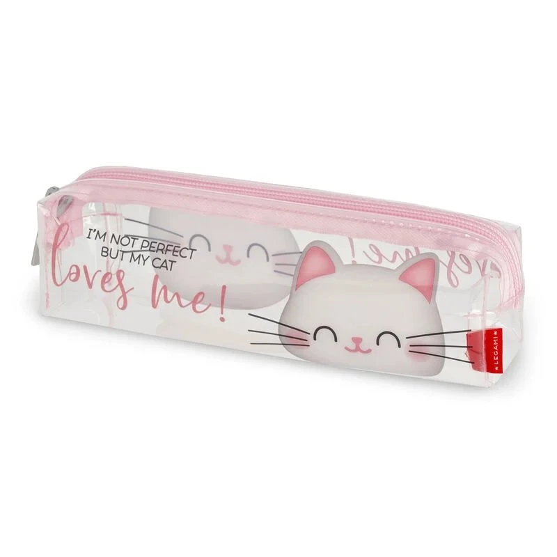 Transperent Pencil Case - Kitty