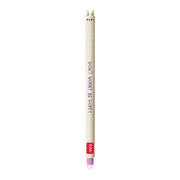 Erasable Gel Pen Purple- Bunny