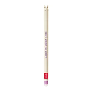 Erasable Gel Pen Purple- Bunny