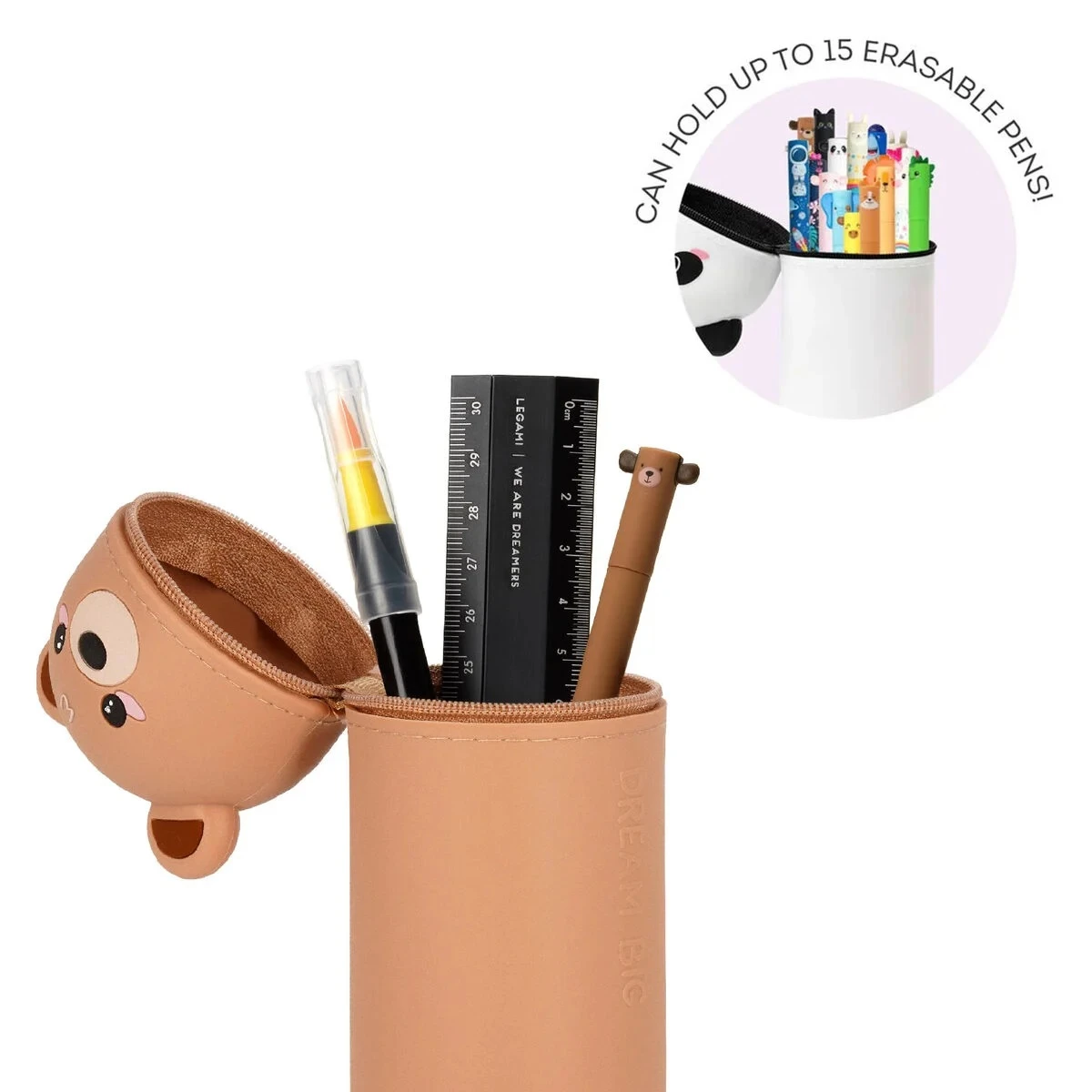 Silicone Pencil Case - Teddy Bear