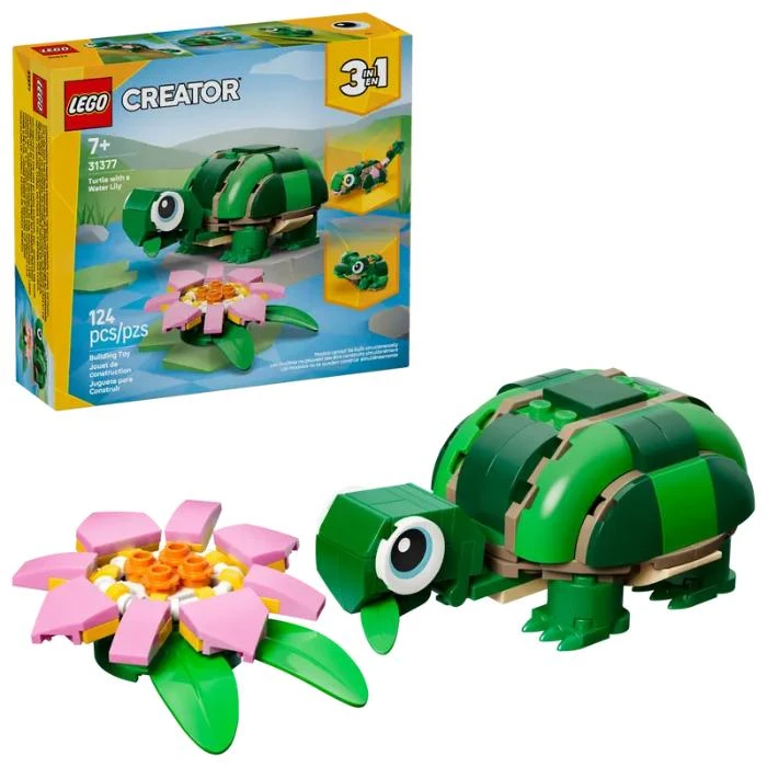 LEGO Creator Turtle With Water Lily Flower 124Pcs