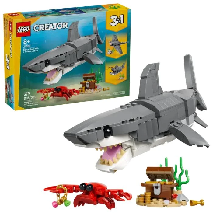LEGO Creator Shark With A Treasure Chest 379Pcs