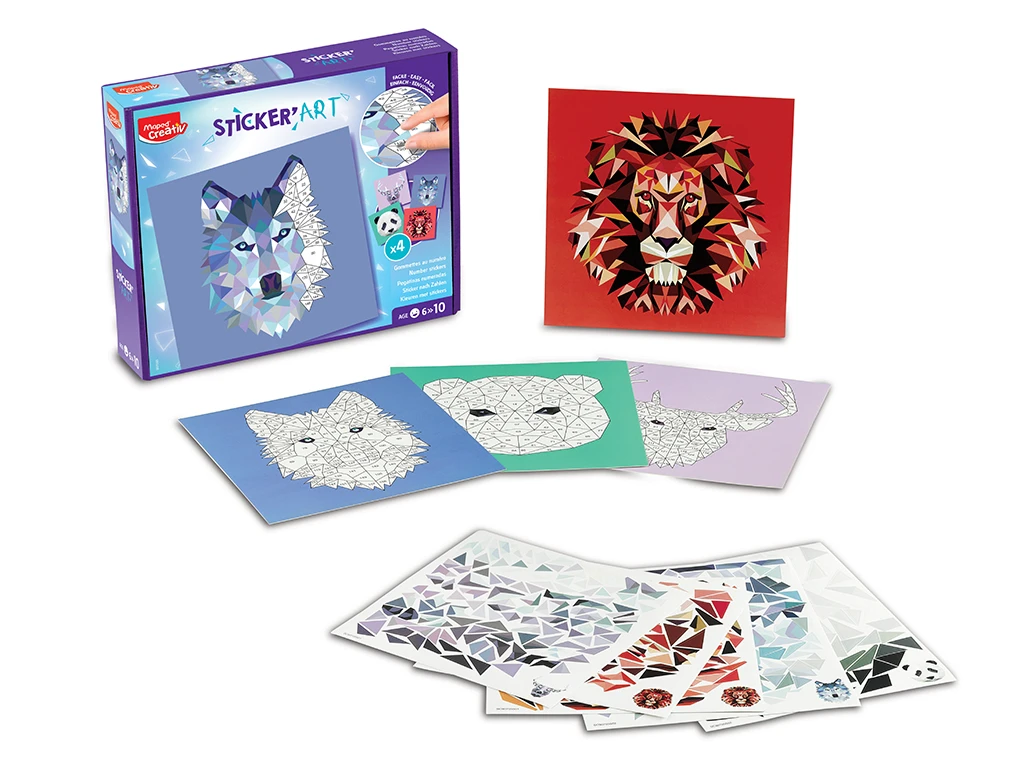 Maped Creativ - Sticker Art - Stickers By Numbers