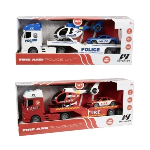 Motor & Co - Rescue Truck With Helicopter And Car