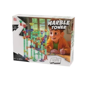 Marble Tower W/ 72 Pieces & 50 Marbles