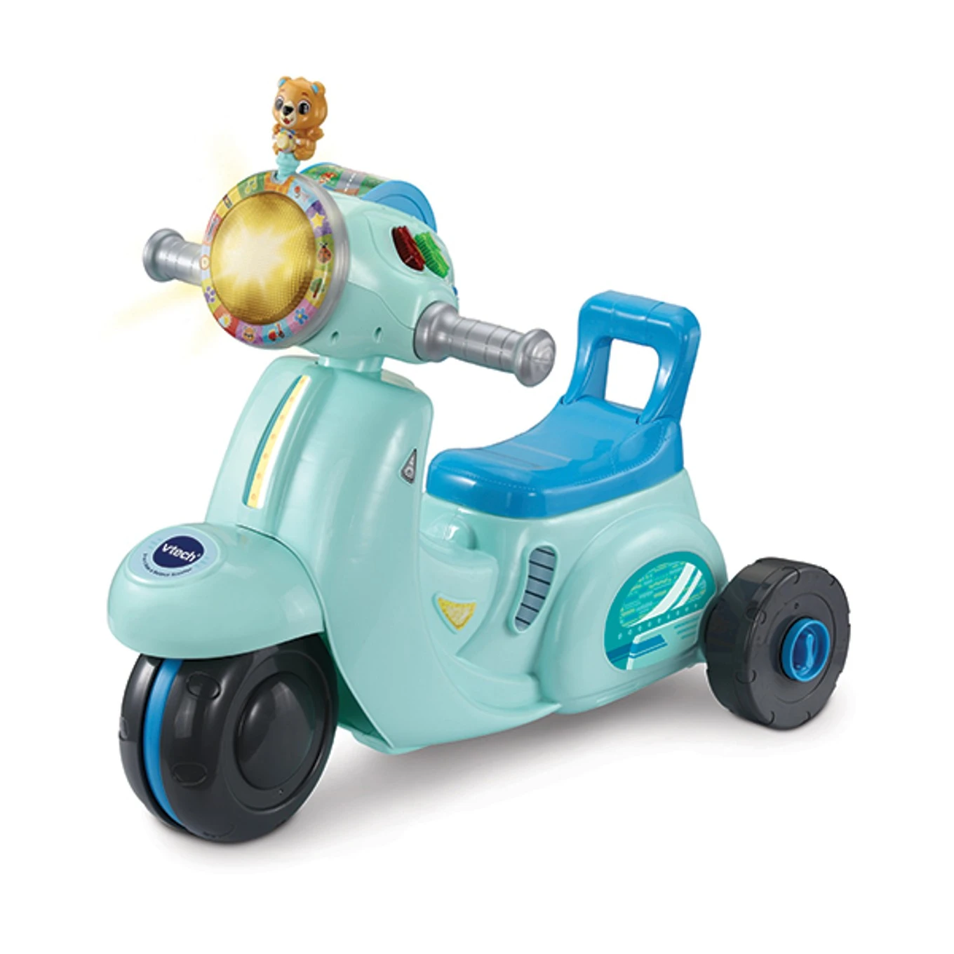 2-in-1 Ride & Balance Scooter Teal