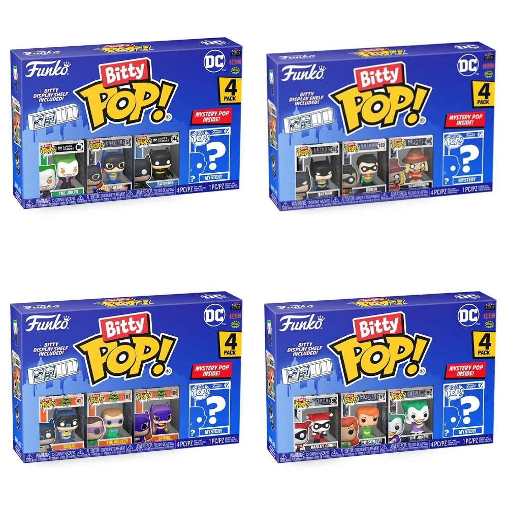 Funko Bitty Pop! DC - 4 Pack Mini Vinyl Figures
