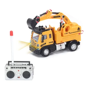 Remote Control Digger Truck Yellow