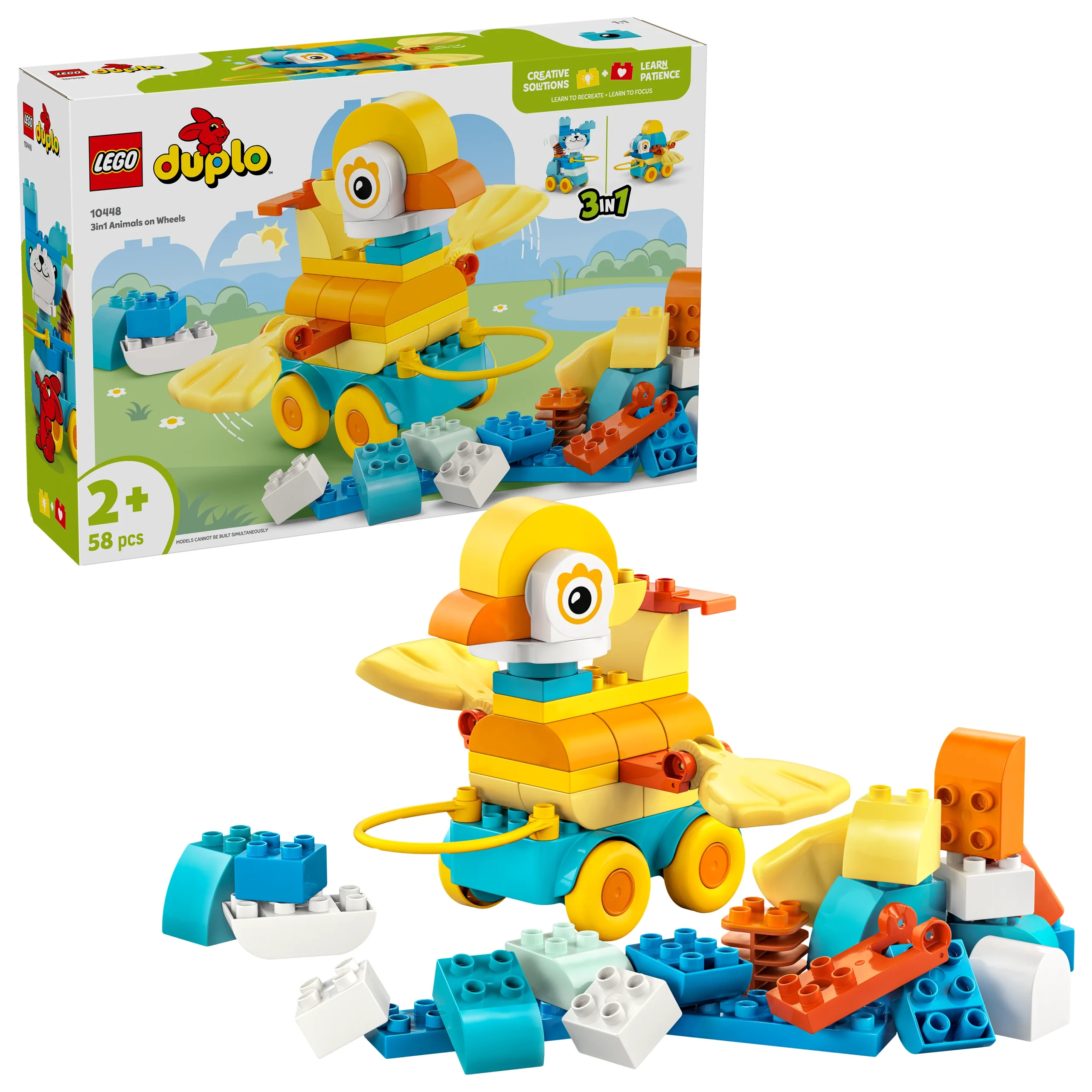 LEGO 10448 Duplo 3In1 Animals On Wheels