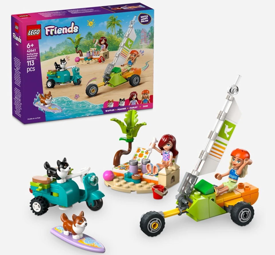 LEGO 42641 Friends Surfing Dogs And Scooter