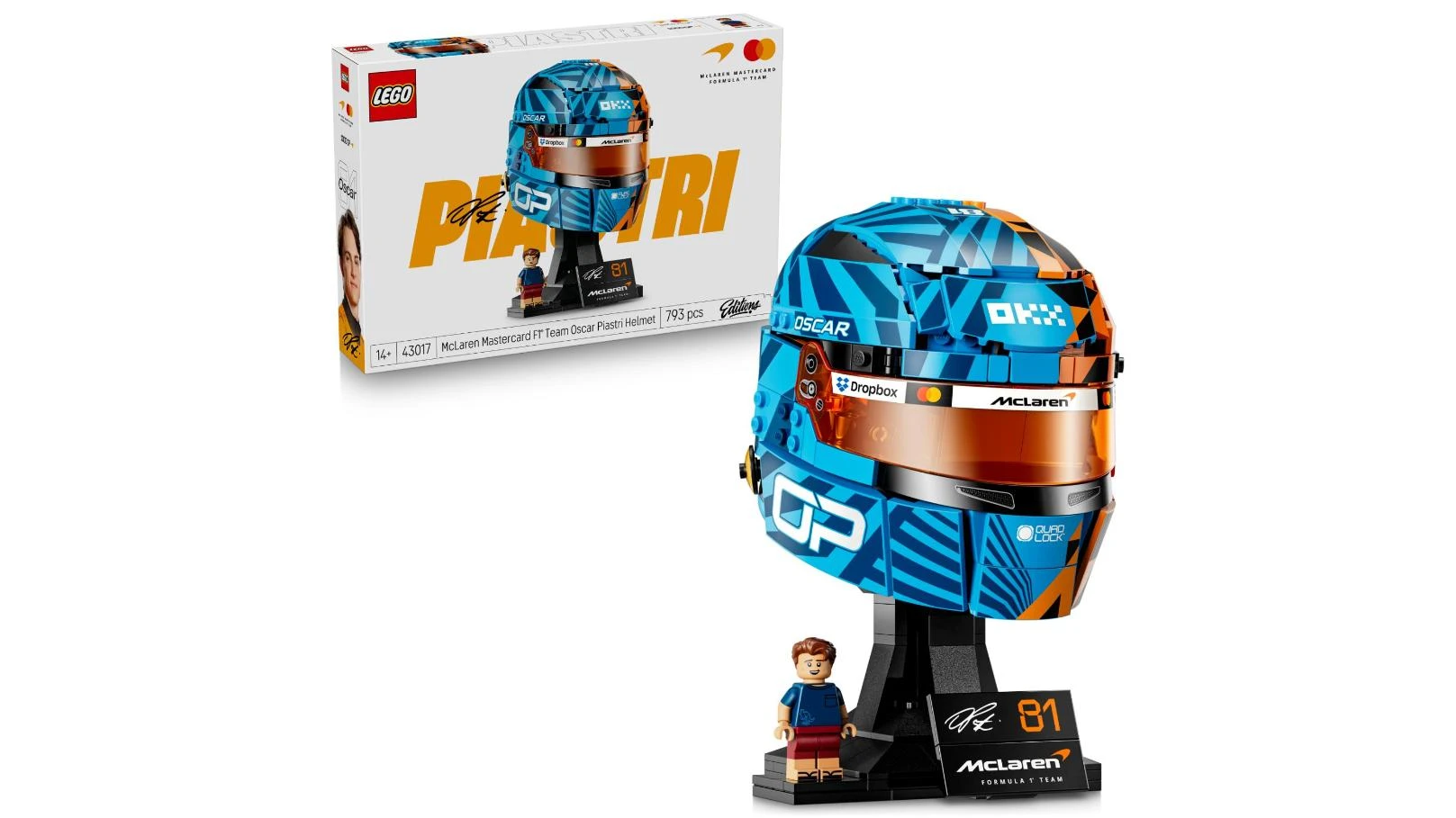 LEGO 43017 Editions Oscar Piastri Mclaren Fi