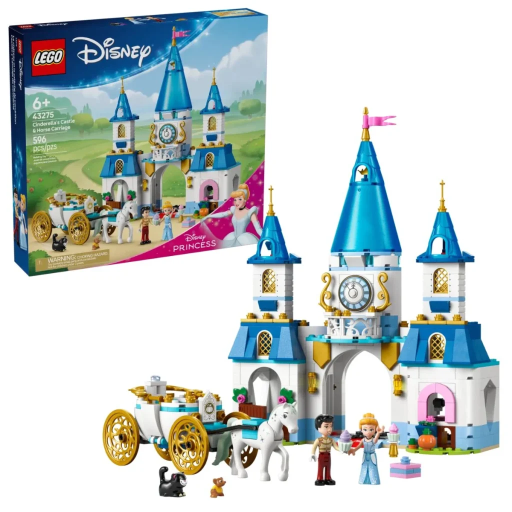 LEGO 43275 Disney Cinderella Castle&Horse Carriage