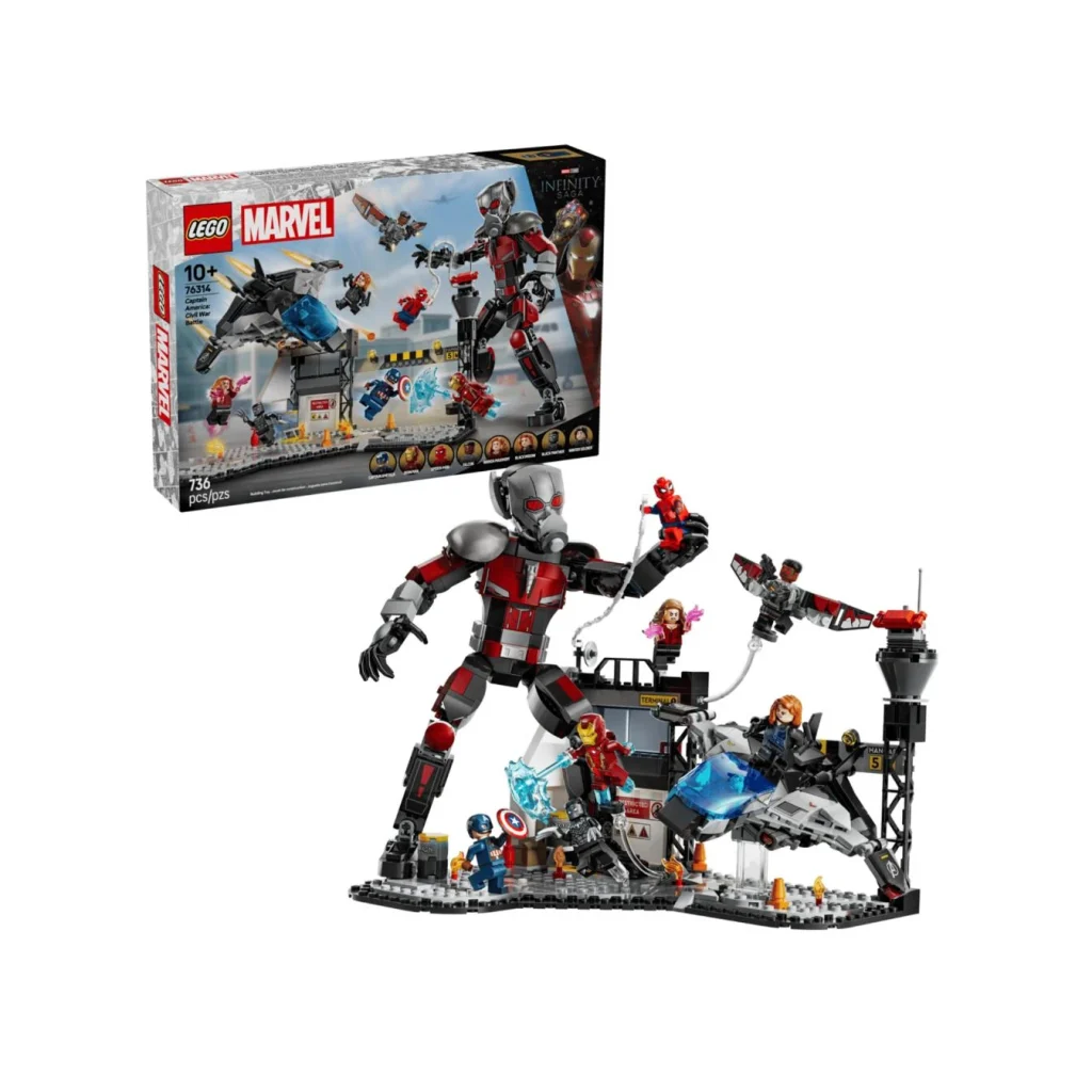LEGO 76314 Captain America Civil War Action Battle