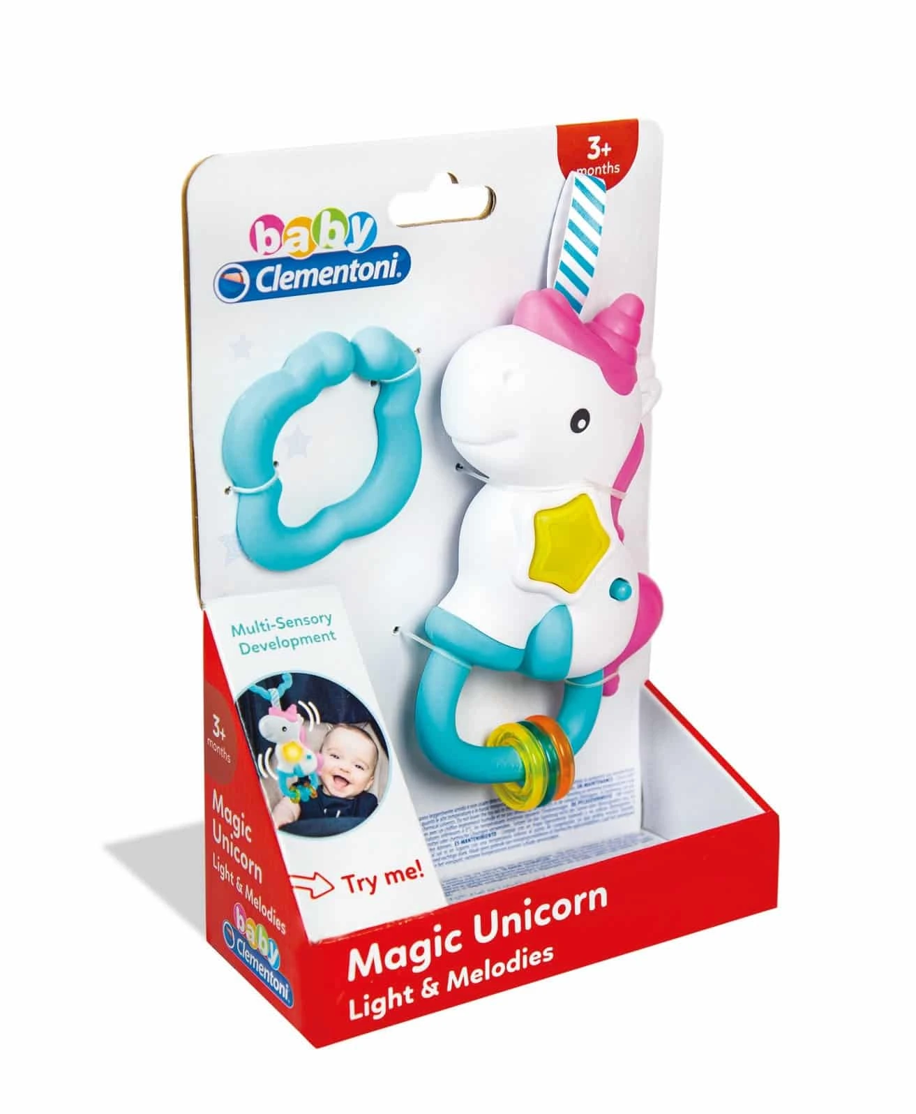 Baby Clementoni Interactive Rattle - Unicorn