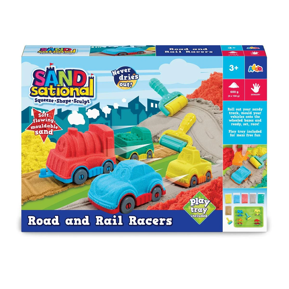 Addo Sandsational Road And Rail Racers Craft Set