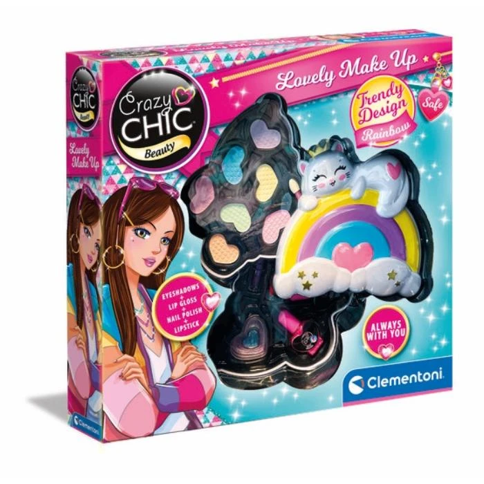 Clementoni Crazy Chic Make Up Set Lovely - Rainbow