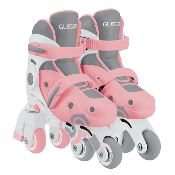 Learning Inline Skates 2In1 Size30-33 Pastel Pink