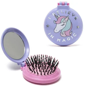 Foldable Hairbrush - Unicorn