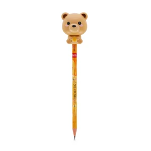 Squeezies Pencil With Squishy Teddy Bear Moq 12