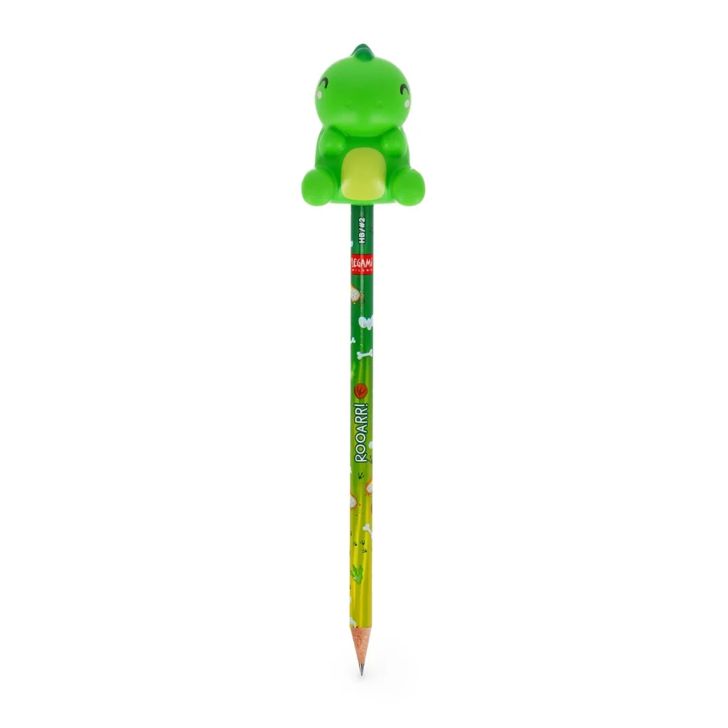 Squeezies Pencil With Squishy Dino Moq 12