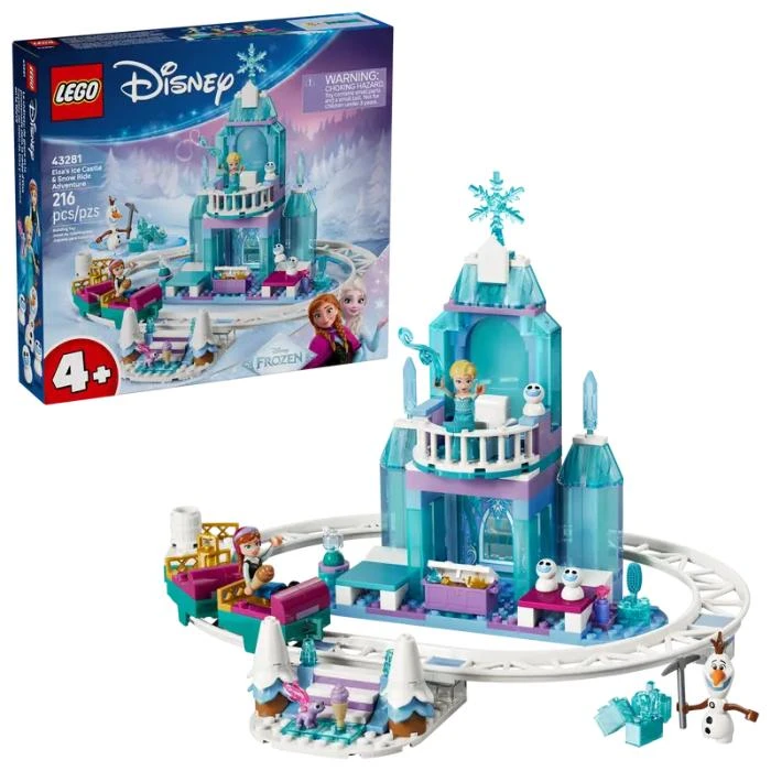 LEGO 43281 Disney Elsa Ice Castle & Snowride