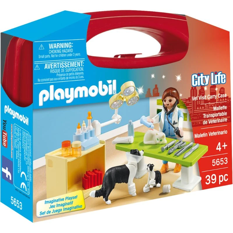 Playmobil Vet Visit Carry Case Playset