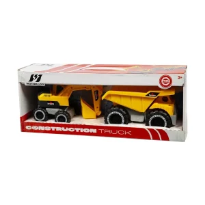 Excavator and Trailer Set