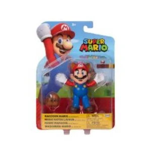 Super Mario Raccoon Mario With Leaf 10Cm Figure