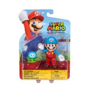 Super Mario Ice Mario With Ice Flower 10Cm Figure