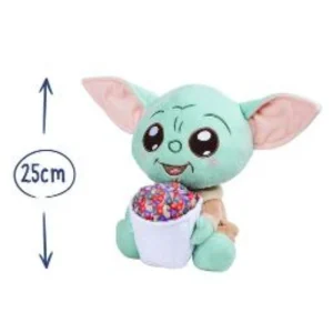 Star Wars Grogu With Popcorn 25Cm Soft Toy
