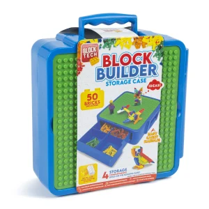 Block Tech 50 Building Blocks & Storage Case Blue