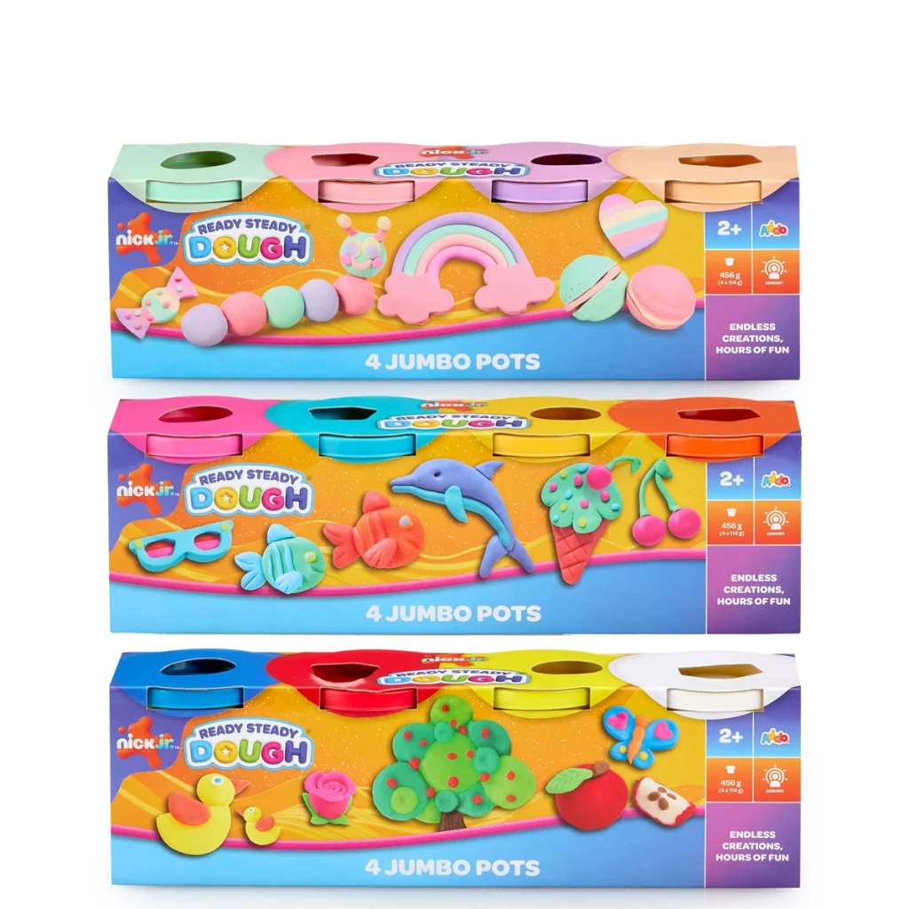 Nick Jr. Ready Steady Dough 4 Jumbo Pots Assrt