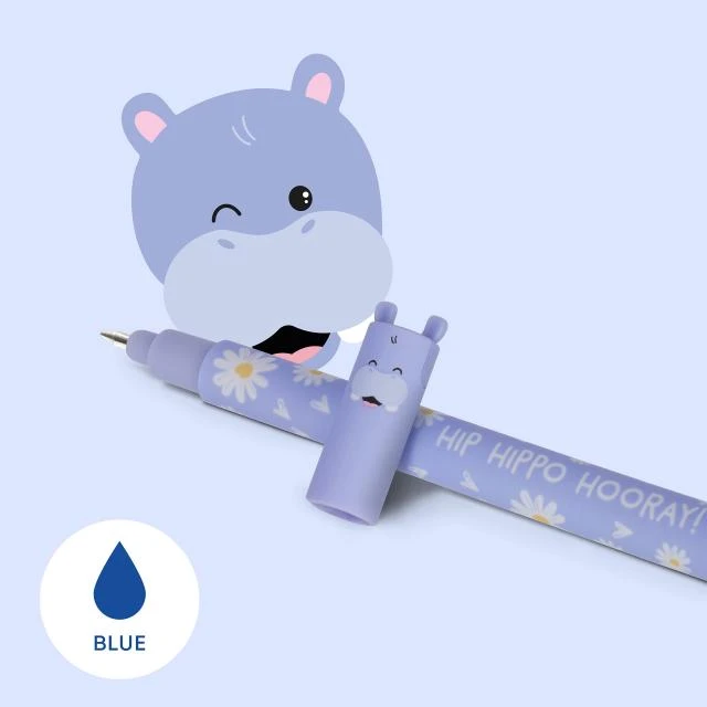 Erasable Pen Blue - Hippo
