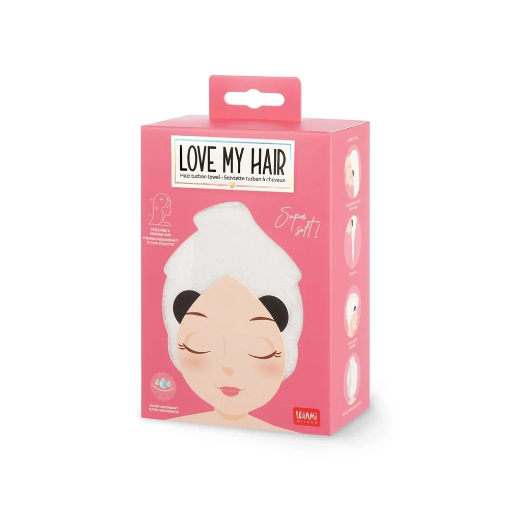 Hair Turban Towel - Panda