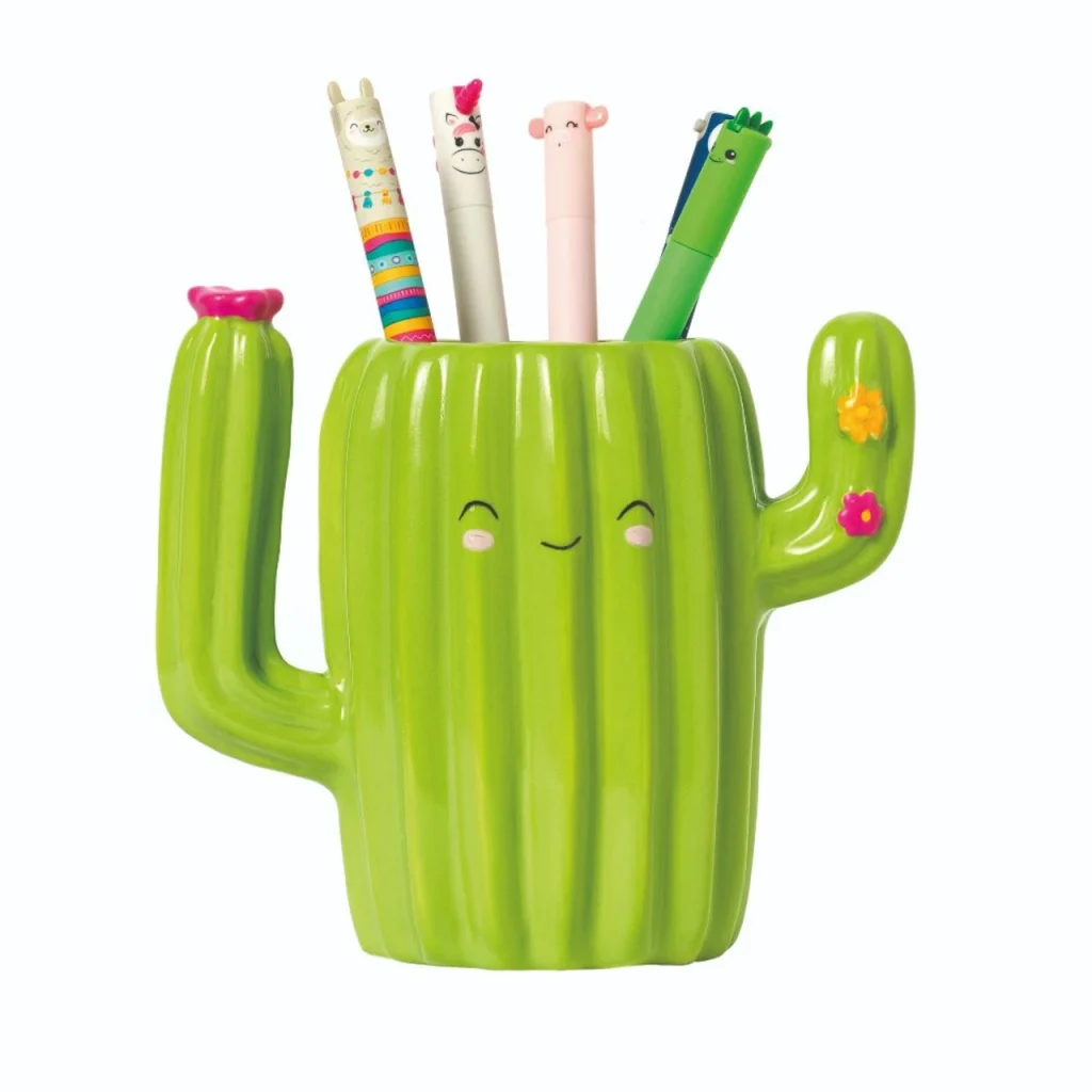 Ceramic Pen Holder - Cactus