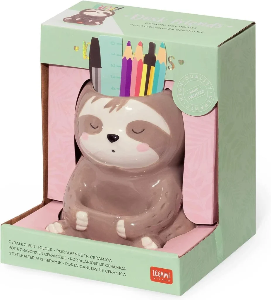 Ceramic Pen Holder - Sloth